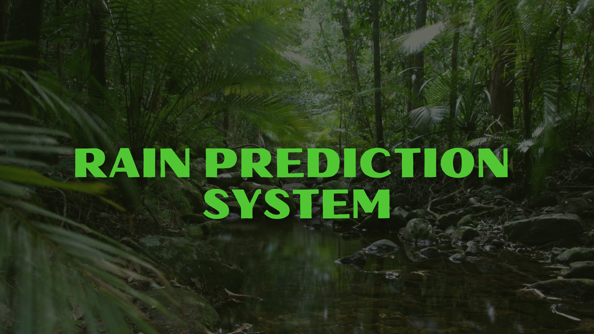 rain prediction system